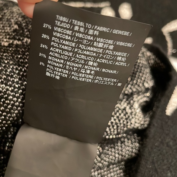 Saint Laurent Paris Music Notes Sweater Cardigan - Picture 9 of 10